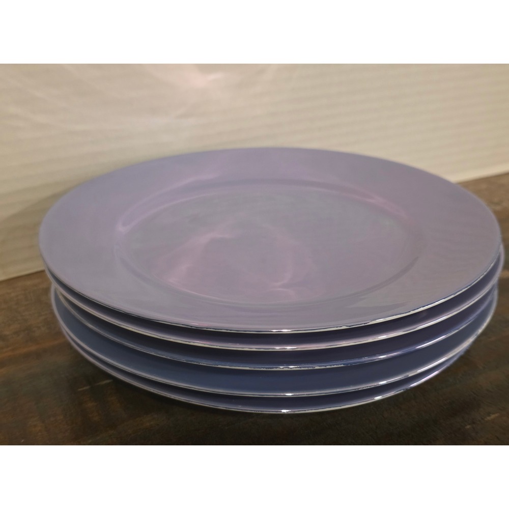 Noritake Morimura Vintage Lavender‎ Lusterware Salad Plates Set of 5 Japan 7.5"